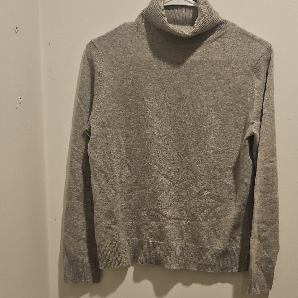 Lord & Taylor Women's Gray Turtleneck Sweater